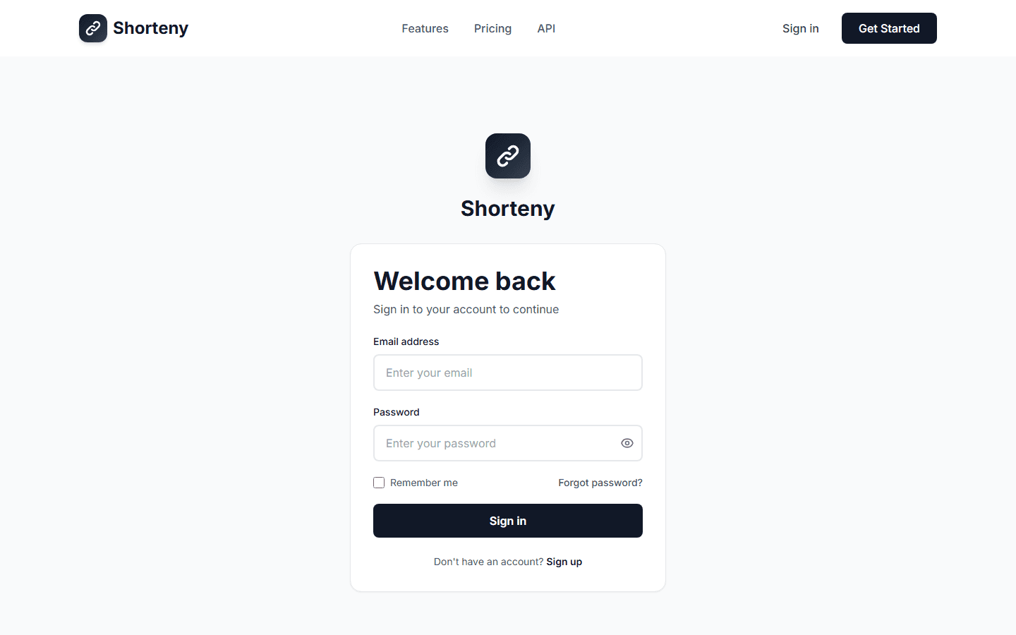Sign in — JWT-backed auth